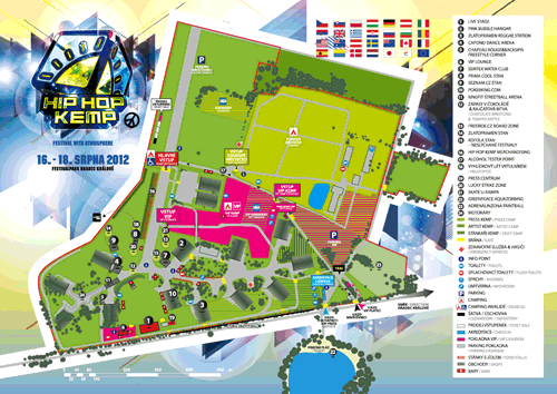 HIP HOP KEMP 2012 - MAPA - Festival Park, Hradec Králové