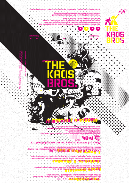 The Kaos Bros. - Four Wheels / Four Stories - booklet - front