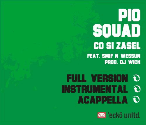 Pio Squad - Co si zasel - singl - booklet - back