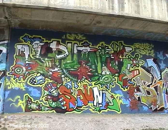 GraffBeatz - Barrandovský Most, Praha (9.4.2002)