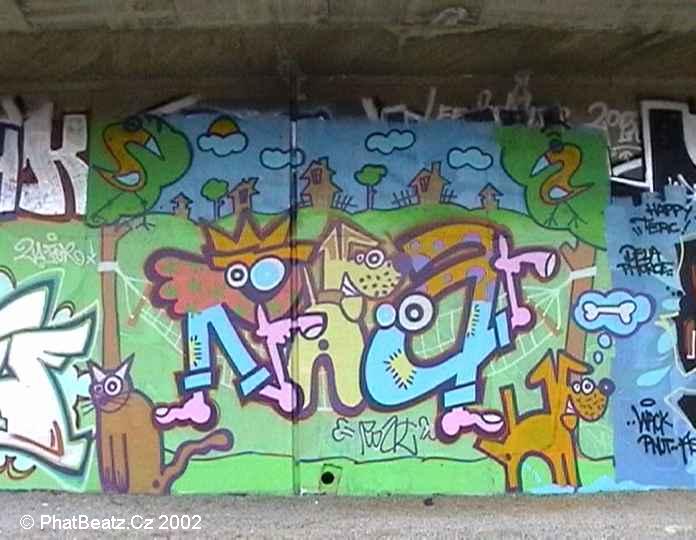 GraffBeatz - Barrandovský Most, Praha (9.4.2002)