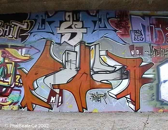 GraffBeatz - Barrandovský Most, Praha (9.4.2002)